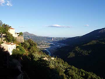 Vue of the Var valley from Gilette